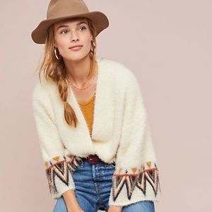 Anthropology tribal print soft kimono